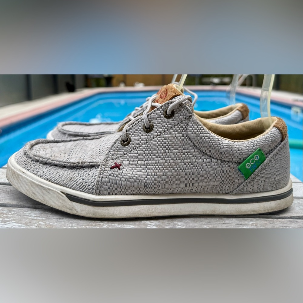 Twisted X Hooey Loper Moc Toe Light Grey Women’s 7.5